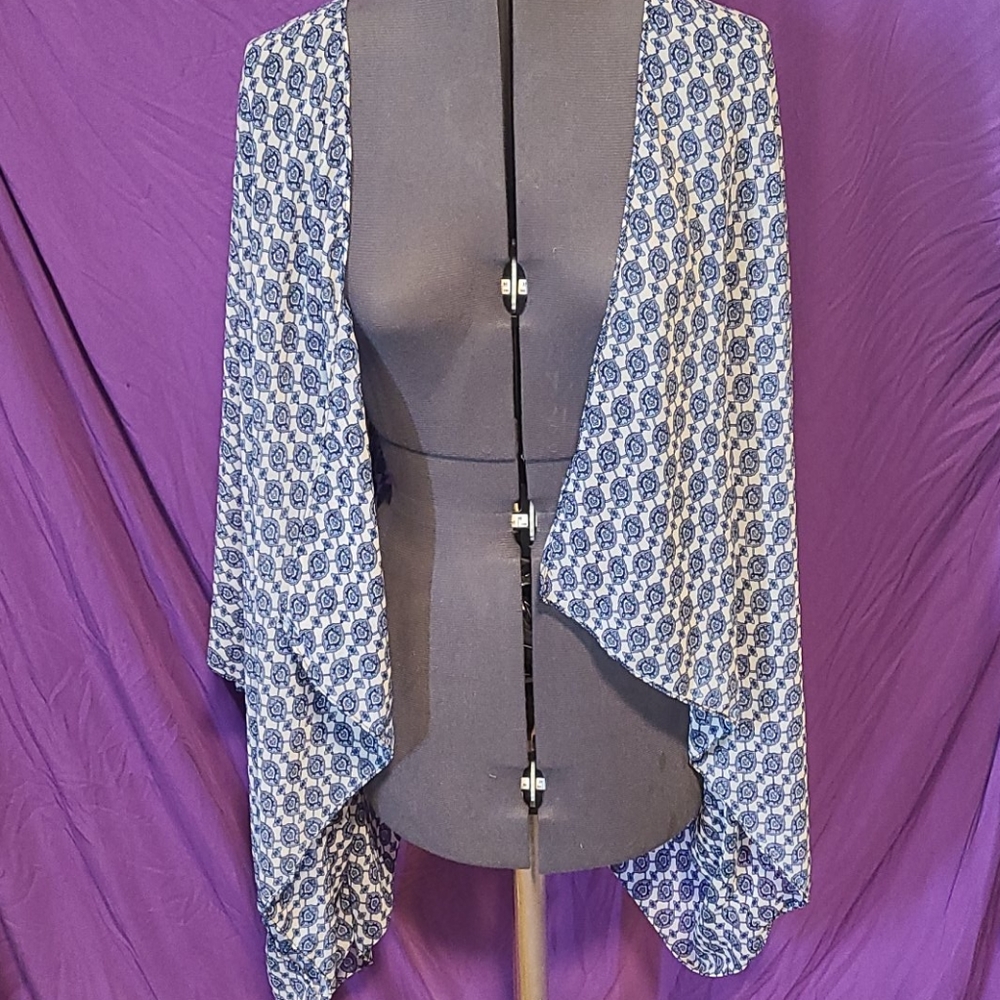 Sheer printed cover up